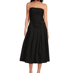 Gianni Bini x Caelynn Bell Miller Strapless Crop Top and Midi Skirt Set